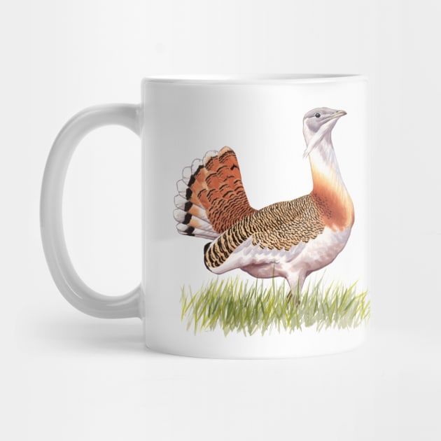 Great Bustard by kokayart